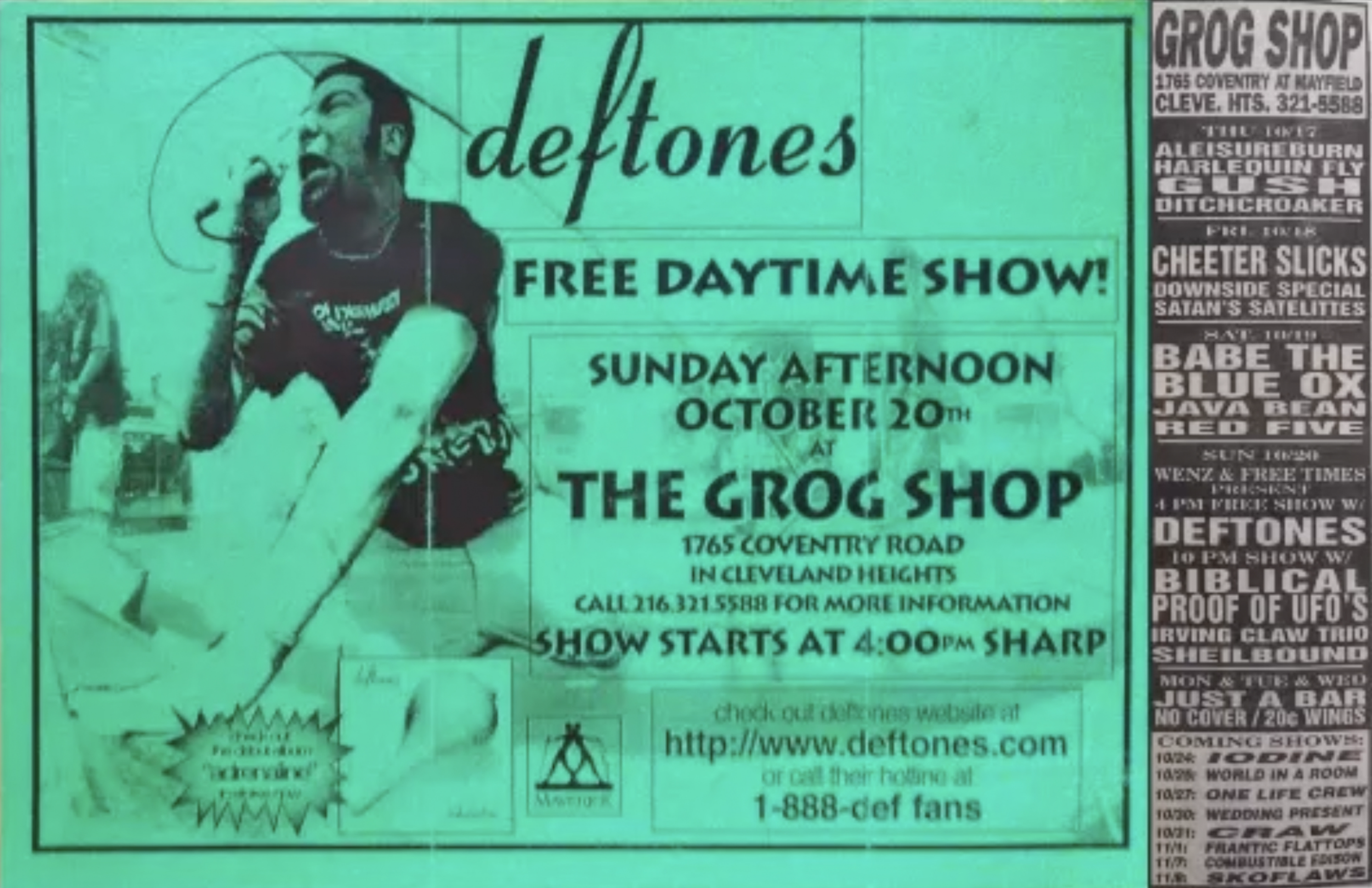 Deftones — Grog Shop
