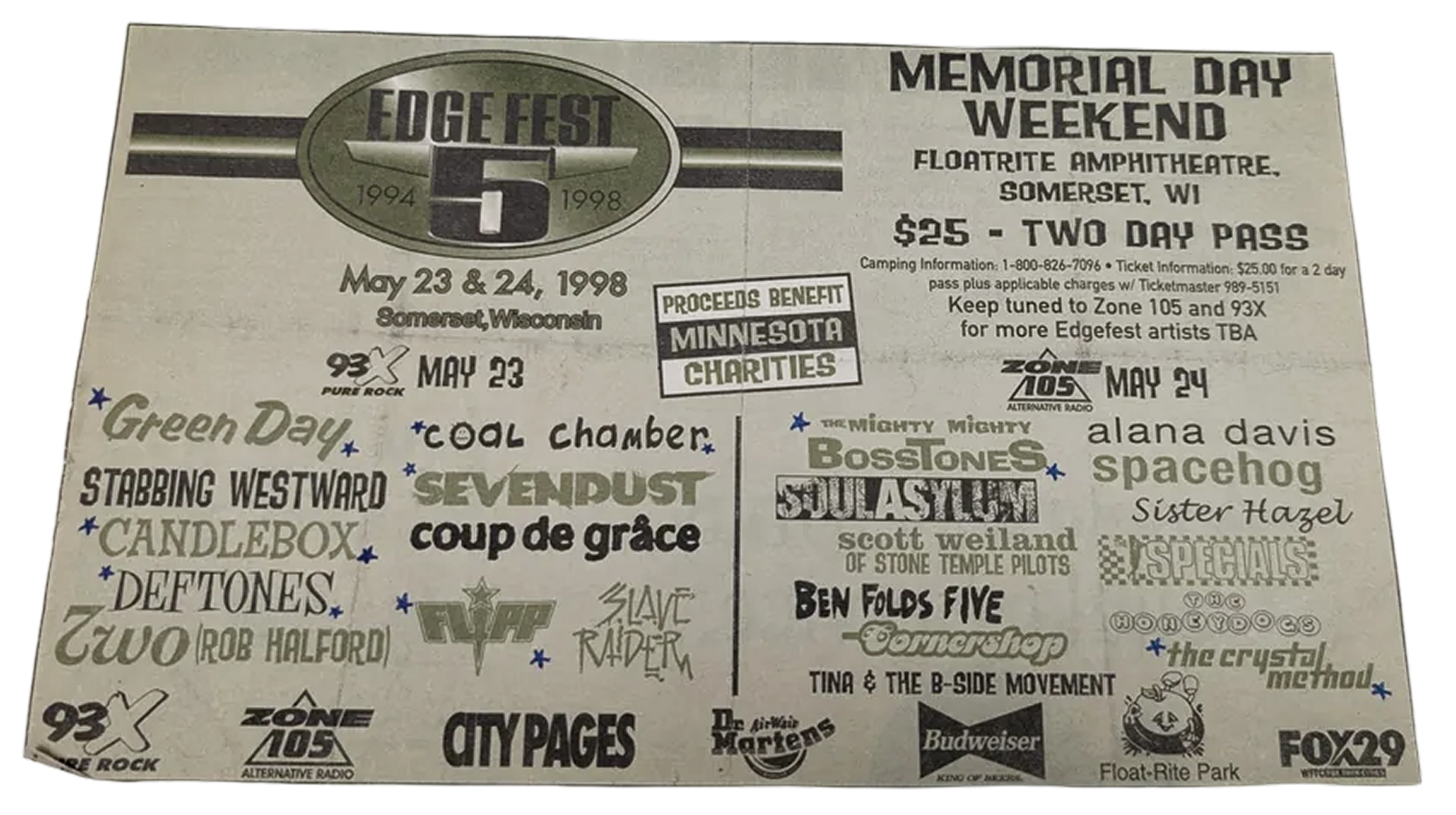 Deftones — Float-Rite Park Amphitheatre