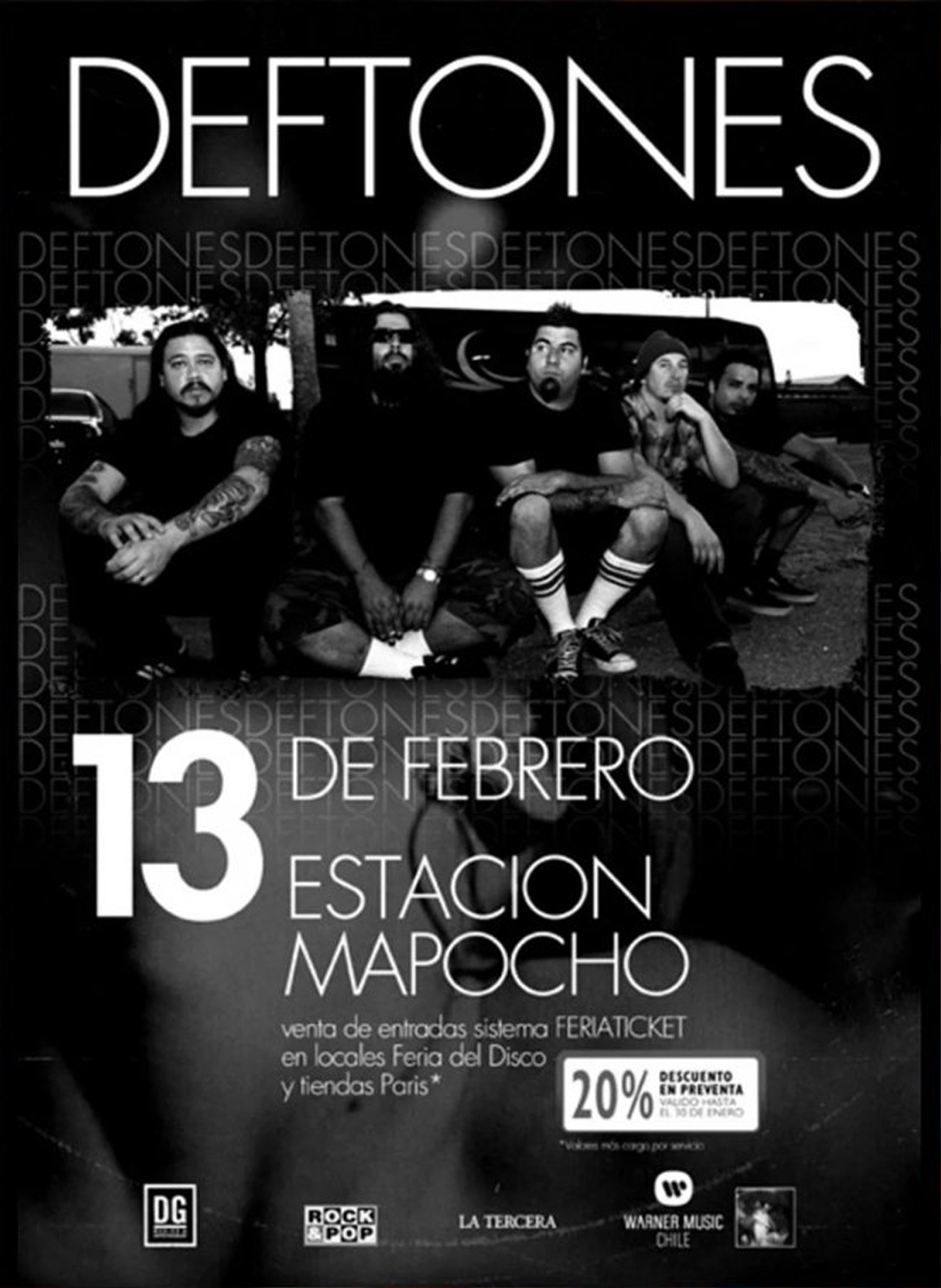 Deftones — Centro Cultural Estación Mapocho