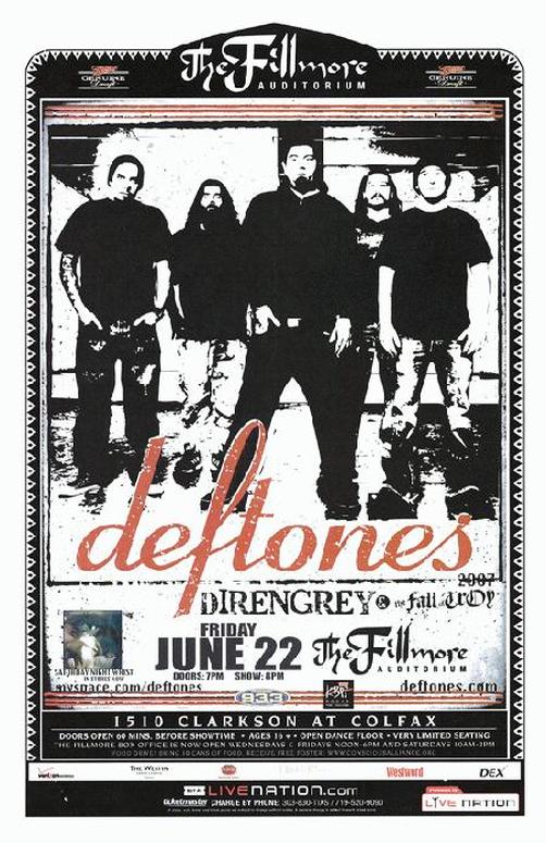Deftones — Fillmore Auditorium
