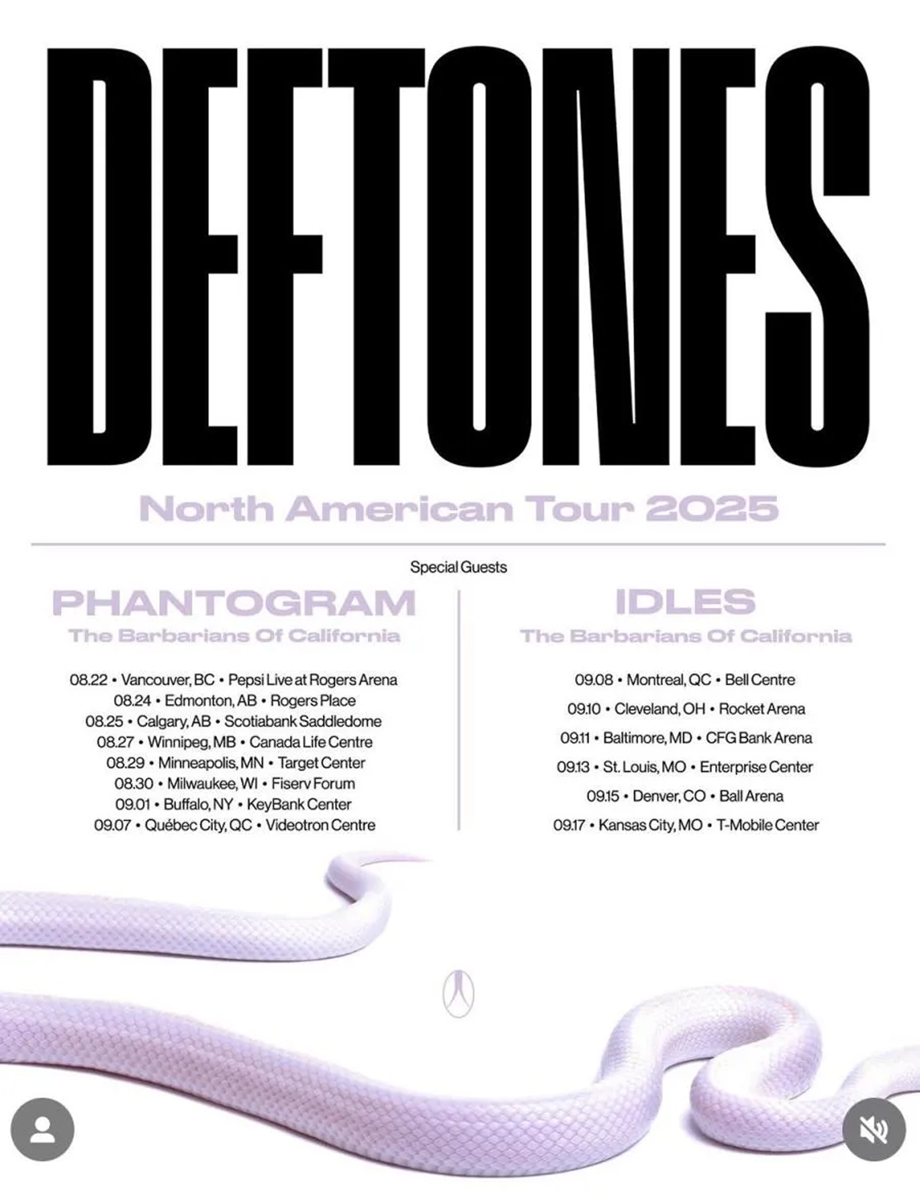 Deftones — Rogers Arena