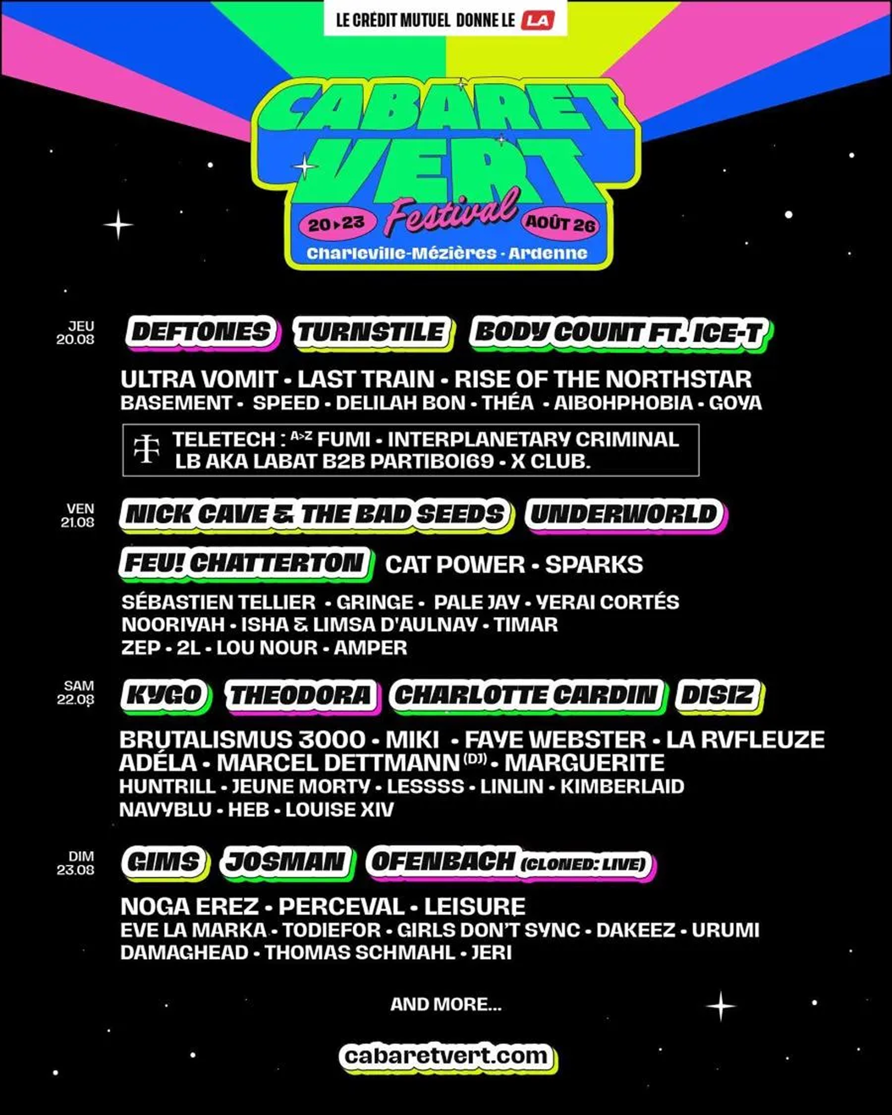 Deftones — Le Cabaret Vert 2026
